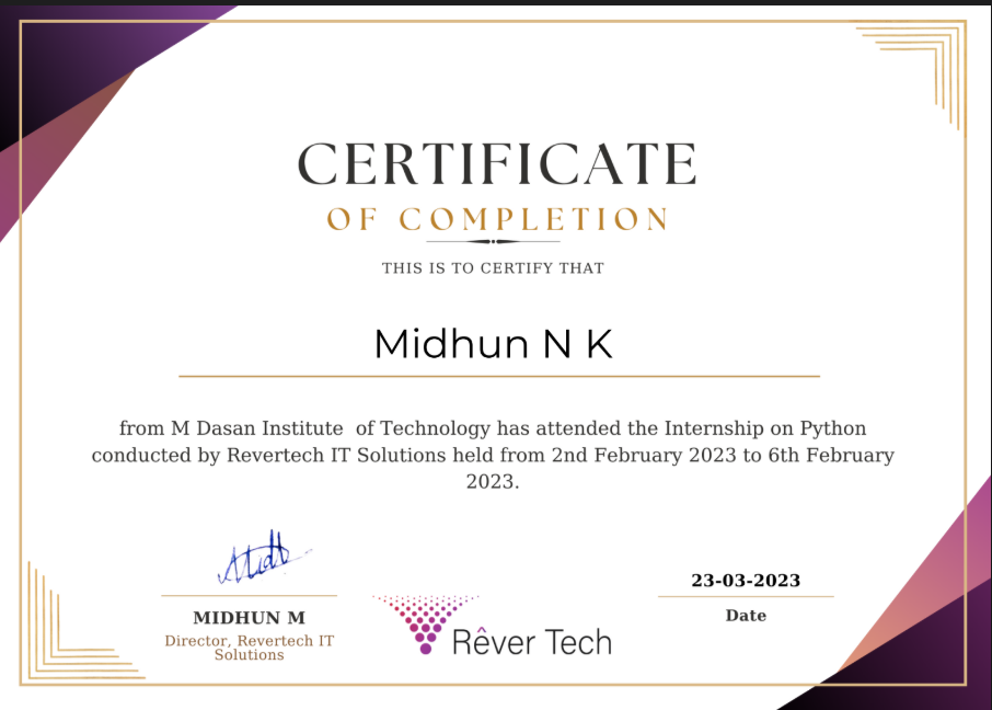 Certificate 5